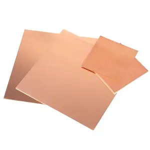 Dupla face cobre folheado laminado folha 48 polegadas 60*60cm, 3mm alta pureza 99.99 metal puro latão placa vermelha