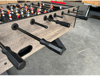 Table de baby-foot d'intérieur pour la famille et les bars, table de jeu de football de compétition pleine grandeur avec compteur de scores, pieds robustes en forme de X