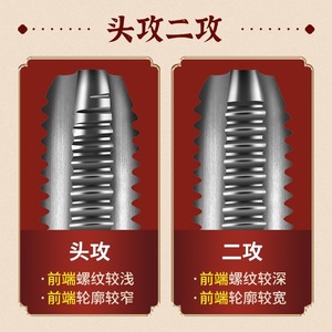 เครื่องต๊าปเกลียวไท่กง เมตริก ชิปฟรี รุ่น M2 เส้นผ่านศูนย์กลาง 45 มม. ผิวเงา สำหรับเกลียวเหล็ก - Product Image 2