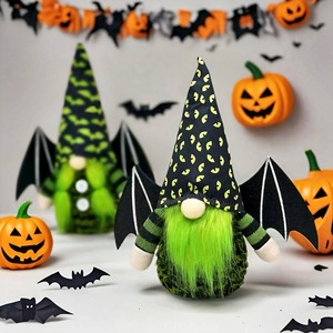 Décorations de gnomes d'Halloween, figurine de Rudolph sans visage, ornements de décoration de maison pour les fêtes, ornements de chauve-souris - Product Image 4