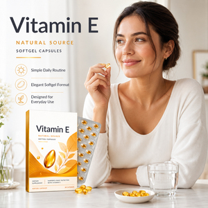 Vitamine E Naturelle Pure en Gros 400 UI Extrait Complément Tocotriénols 300 mg Gélules Molles Soutien Immunitaire Santé de la Peau pour Nouveaux-nés - Product Image 5