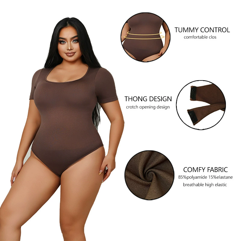 Seamless Tummy-Control Thong (Z333213): side profile showing zones and edge stability