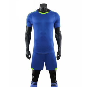 Venta al por Mayor de Camisetas de Fútbol de Manga Corta con Serigrafía, 100% Poliéster, Transpirables, Uniformes, Servicio OEM Disponible - Product Image 3