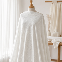 Tissu Jacquard en Coton Peigné Brodé à l'Œillet pour Vêtements, Robes de Filles, Mode, Textile de Maison - Fournisseur OEM