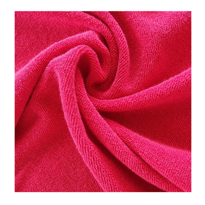 Wholesale 240gsm Combed Knitted Terry <b>Fabric</b> 80% Cotton 20% Polyester Toweling MOQ 150 KG Roll - Product Image 3