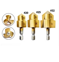 Foret de levage PPR 20 25 32 mm avec poignée hexagonale, foret étagé pour réparation de tuyaux d'eau en PVC, outil universel pour plombier