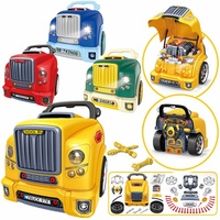 Yuglow Voiture jouet multi-mode pour enfants à assembler et réparer, avec volant de simulation de conduite, 2-en-1 : voiture jouet et tirelire
