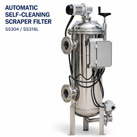 Système de filtration liquide à nettoyage automatique par raclette rotative pour peinture, revêtement, résine et traitement chimique