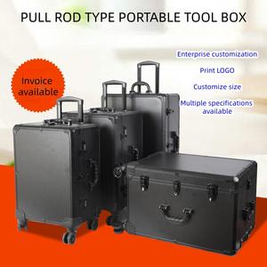 कारखाने प्रत्यक्ष अनुकूलन योग्य वाटरप्रूफ सुरक्षा मामले एल्यूमीनियम मिश्र धातु ट्रॉली उपकरण टूलबॉक्स बड़ी क्षमता ट्रॉली - Product Image 2