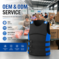 Gilet de sauvetage commercial 150N pour rafting en eaux vives, en Oxford 600D avec mousse NBR, boucles réglables pour kayak et sauvetage aquatique