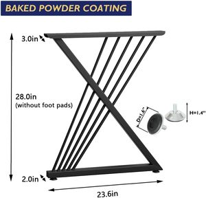 Pied de table personnalisé robuste en fonte araignée polie or pour chambre à coucher appartement pour salon extérieur café banquet - Product Image 2