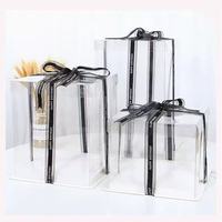 Boîte d'emballage en PVC PET transparente en gros, boîte en plastique transparente pour gâteaux et desserts, boîte cadeau transparente pour la Saint-Valentin pour bonbons