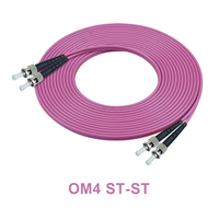 Cordons de raccordement en fibre optique de haute qualité avec connecteurs (SC/LC/FC/ST), longueurs personnalisées, livraison rapide, cordon de raccordement en fibre optique multimode OM4 à double fibre