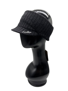 Online Wholesale LANDBAS <b>Headband</b> 100% Acrylic 56-58CM Visor Hat with Plain Knit and Cable Pattern <b>for</b> Men and <b>Women</b> - Product Image 5