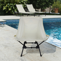 Chaise pliante carrée réglable de taille de reine de camping en plein air avec des serviettes de plage de chaise longue d'auvent de pare-soleil