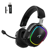 Casque de jeu Attack Shark G800 à faible latence de 20 ms, tri-mode 2.4G/BT/filaire, batterie 1000 mAh, cadre en aluminium pour PC, PS4, Switch