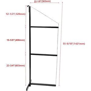 JH-Mechヘビーウェイトシェルフブラケット、フック付き2200ポンド耐荷重スチール<span class=keywords><strong>2</strong></span>ペア炭素鋼配送コンテナシェルフ - Product Image 5