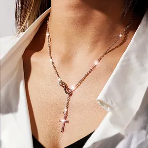 Collana con ciondolo da donna, ipoallergenica, stile classico e alla moda, regalo ideale per le vacanze, per l'uso quotidiano e per i viaggi - Product Image 6