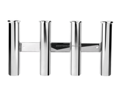 Accessoires de bateau en acier inoxydable AISI316 personnalisés support de canne à pêche à 4 cannes pour pièces de yacht