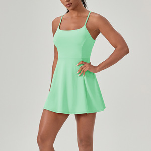 Gaun Olahraga Wanita Cepat Kering dan Bernapas untuk Tenis, Golf, Yoga, dengan Kantong, Bahan Spandex/Polyester - Product Image 5