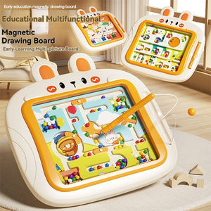 Jouets Montessori Planche occupée pour les tout-petits Jouets magnétiques Puzzle <span class=keywords><strong>Jeu</strong></span> <span class=keywords><strong>de</strong></span> <span class=keywords><strong>labyrinthe</strong></span> <span class=keywords><strong>Jeu</strong></span> éducatif <span class=keywords><strong>de</strong></span> blocs magnétiques Jouets pour enfants Apprentissage - Product Image 2