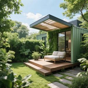 Casa prefabricada modular estilo villa al aire libre casa individual contenedor con un balcón extendido - Product Image 3