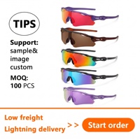 Lunettes de cyclisme haute définition coupe-vent demi-cadre pour adultes, lunettes de sport professionnelles anti-UV, lunettes de soleil pour marathon