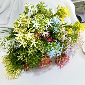 Usine de fleurs artificielles Meiyu Craft, décorations florales en edelweiss artificiel, fleurs en plastique pour la décoration de Noël à la maison - Product Image 1