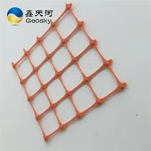 Orange PP zweiachsisches Geogrid Netz Kunststoff-Geogrid für Straße 30 KN 60 KN