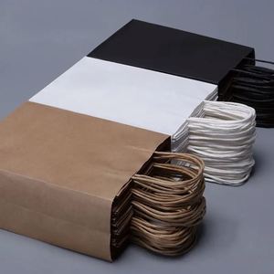 Sacs en papier kraft personnalisés avec logo, sacs d'emballage alimentaire, sacs en papier brun pour livraison, sacs en papier kraft personnalisés - Product Image 4