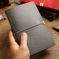 A5 Business-Leder-Notizbücher, Tagebuch, Blanko, Liniert, Bedruckt, Loseblatt, 6-Ring-Ordner, Planer, Großhandel, 100 Blatt, Geschenk