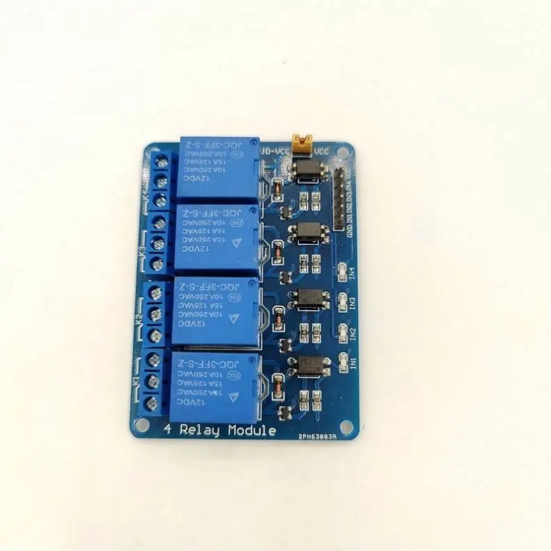 4 relay module with optocoupler, relay control panel with indicator light 12V