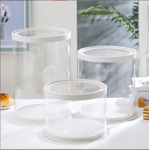 Rõ Ràng Vòng Nhựa Bánh Hộp Cao Trong Suốt Tiệc Cưới Hộp Bánh - Product Image 4