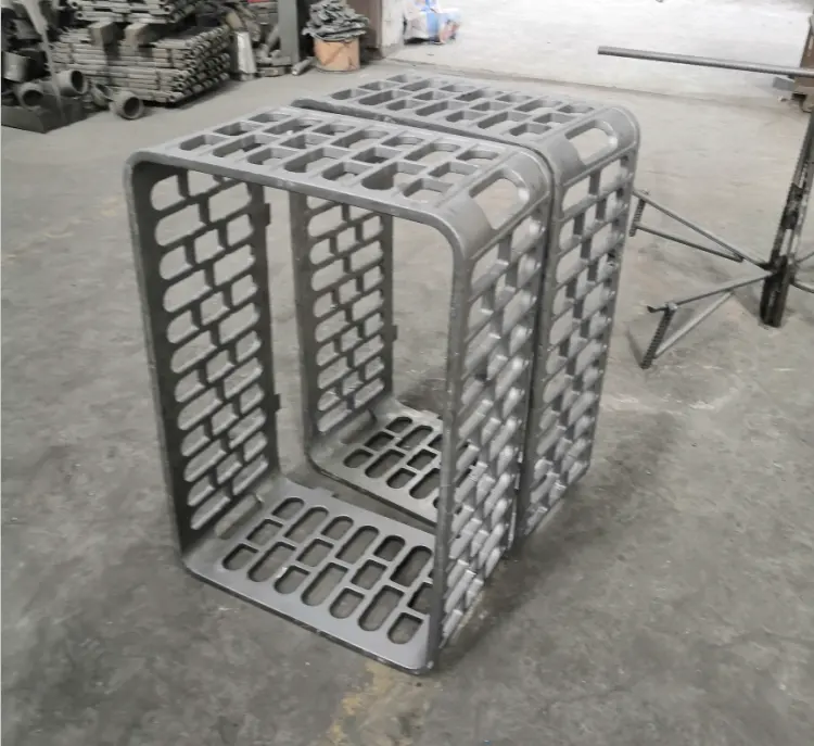 インベストメント鋳造耐熱鋼ベーストレイとバスケット熱処理炉