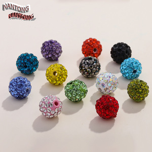 ลูกปัดคริสตัลทรงกลมขนาด 10 มม. จากหนานทง สีสันสดใส รูเจาะทะลุ สำหรับงาน DIY เครื่องประดับ สายคล้องโทรศัพท์ สร้อยข้อมือ และตัวคั่น - Product Image 4