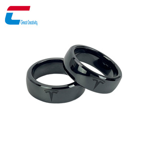 Llavero de coche con anillo de cerámica inteligente RFID para <span class=keywords><strong>Tesla</strong></span> Model 3/Y, tarjeta de repuesto - Product Image 1