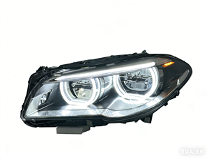 Faro LED Modificato SJC per BMW Serie 5 F10 con <span class=keywords><strong>Angel</strong></span> Eye Bicolore (6 Gialli 5 Bianchi, con Autodiagnosi) 2011-2017 - Product Image 3