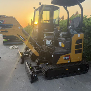 Mini-excavatrice Sany SY18U de 1,8 tonne, excavatrice compacte sur chenilles avec lame avant pour travaux agricoles et de construction - Product Image 1