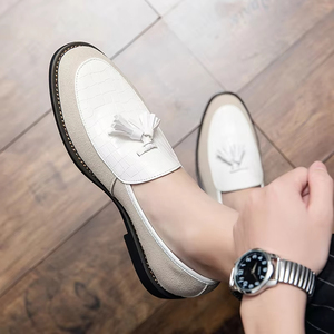 Zapatos de Vestir de Cuero para Hombre, Diseño Moderno, Precio de Fábrica, Venta al por Mayor, con Punta, Soporte de Arco, Transpirables e Impermeables - Product Image 6