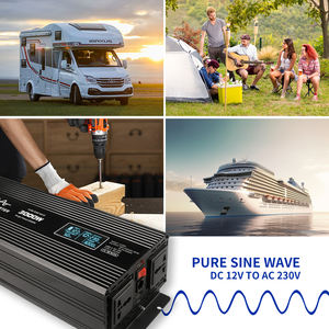 <span class=keywords><strong>Convertisseur</strong></span> d'onduleur à onde sinusoïdale pure compact <span class=keywords><strong>12V</strong></span> vers <span class=keywords><strong>220V</strong></span> à double sortie 3000W pour voiture, camping-car, <span class=keywords><strong>bateau</strong></span>, utilisation domestique - Product Image 6