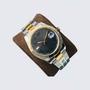 Montre automatique mécanique de luxe en acier inoxydable de haute qualité avec bracelet en or pour homme, montre-bracelet tendance - Product Image 1