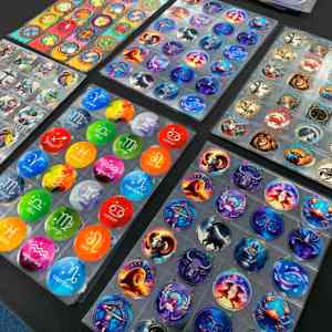 Autocollants Constellation A5 Kiss Cut UVDTF pour enveloppes de gobelets à coller, autocollants personnalisés de dessins animés à assortir pour gobelets en verre, gobelets, carnets - Product Image 1