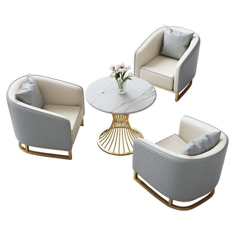 Combinación gris: mesa redonda 111