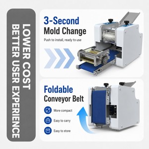 <span class=keywords><strong>Meilleur</strong></span> prix pour une machine à faire des enveloppes de raviolis rondes et carrées multifonctionnelle motorisée, pour un usage domestique, 110/220V - Product Image 2