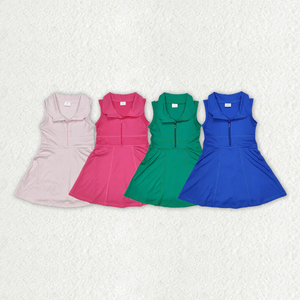 Vestido de yoga para niñas pequeñas, ropa deportiva de una pieza, vestido de yoga de verano - Product Image 1
