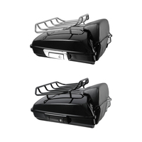 TCMT Razor Tour Pack Trunk Pak, dossier de selle et porte-bagages, compatible avec Harley Touring Road King Street Glide Electra 2014-2026, coffre arrière