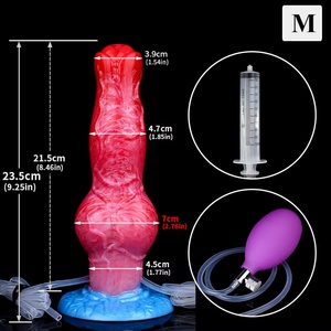 FAAK Dildo Grande con Eyaculación y Tapón Anal Inflable, Pene con Nudo Grande para Eyaculación, Juguetes Sexuales para Adultos para Hombres y Mujeres, Anal - Product Image 6