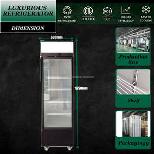 Enfriador vertical de bebidas de 1/2/3 puertas, refrigerador de vinos, enfriador de exhibición para supermercado, comercial. - Product Image 2