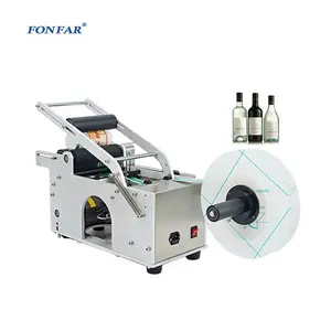 New Arrival Semi Automatic Round Bottle Labeling Machine /Stainless steel Round Tubes Jars Labeling Sticker Machine