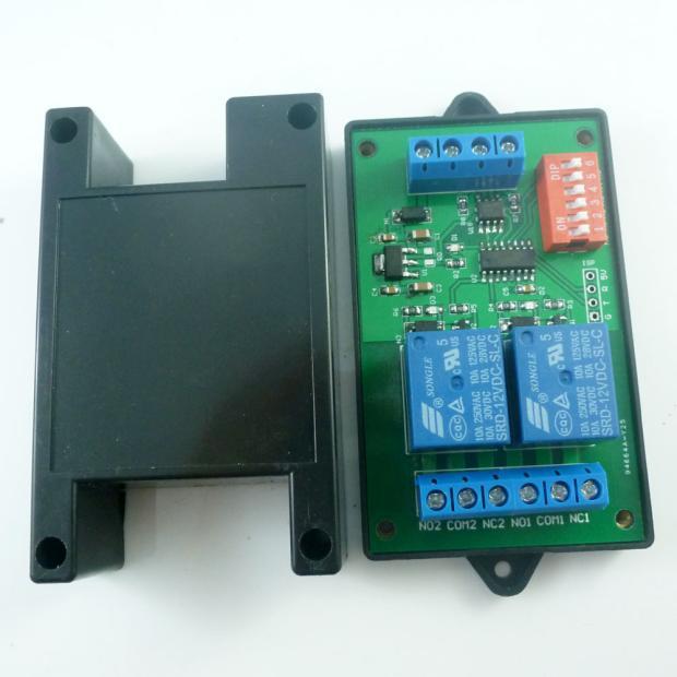 CE035_S 2-way Switch Output Relay Controller MODBUS RTU with Instruction RS485 Serial Port PLC